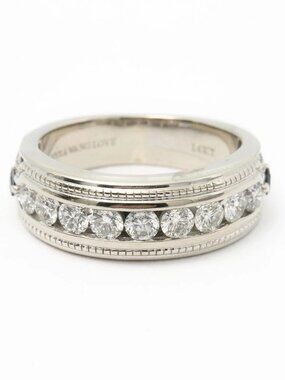 Vera Wang Love Collection 1ctw Diamond Sapphire Wedding Band Ring Retail